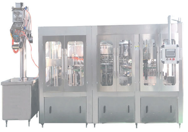 PP/PE bottle washing filling Aluminum film sealing capping machine