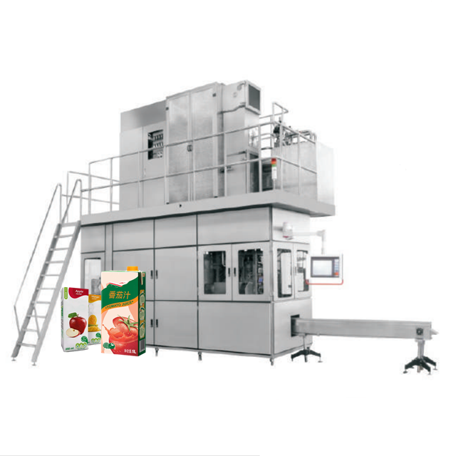 High Speed Carton Type Packing Automatic milk juice Aseptic Filling Machine
